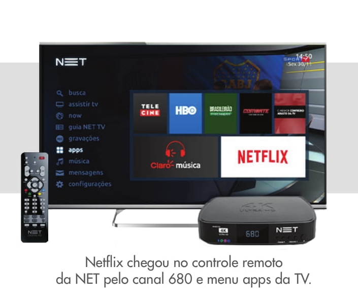 NET Goiânia (62) 3607-3777 - Assista a NETFLIX na sua NET TV